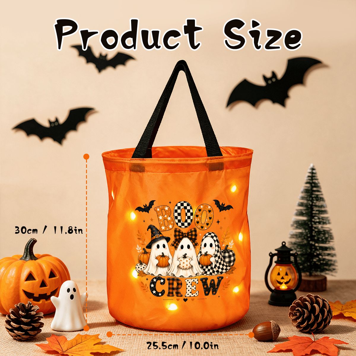 🎃 Light-Up Boo Crew Trick-or-Treat Bag 👻