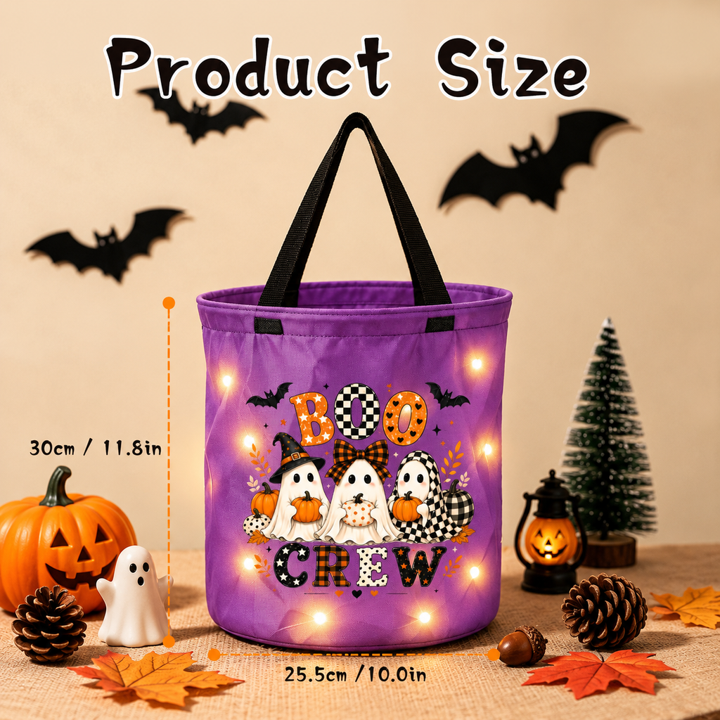 🎃 Light-Up Boo Crew Trick-or-Treat Bag 👻