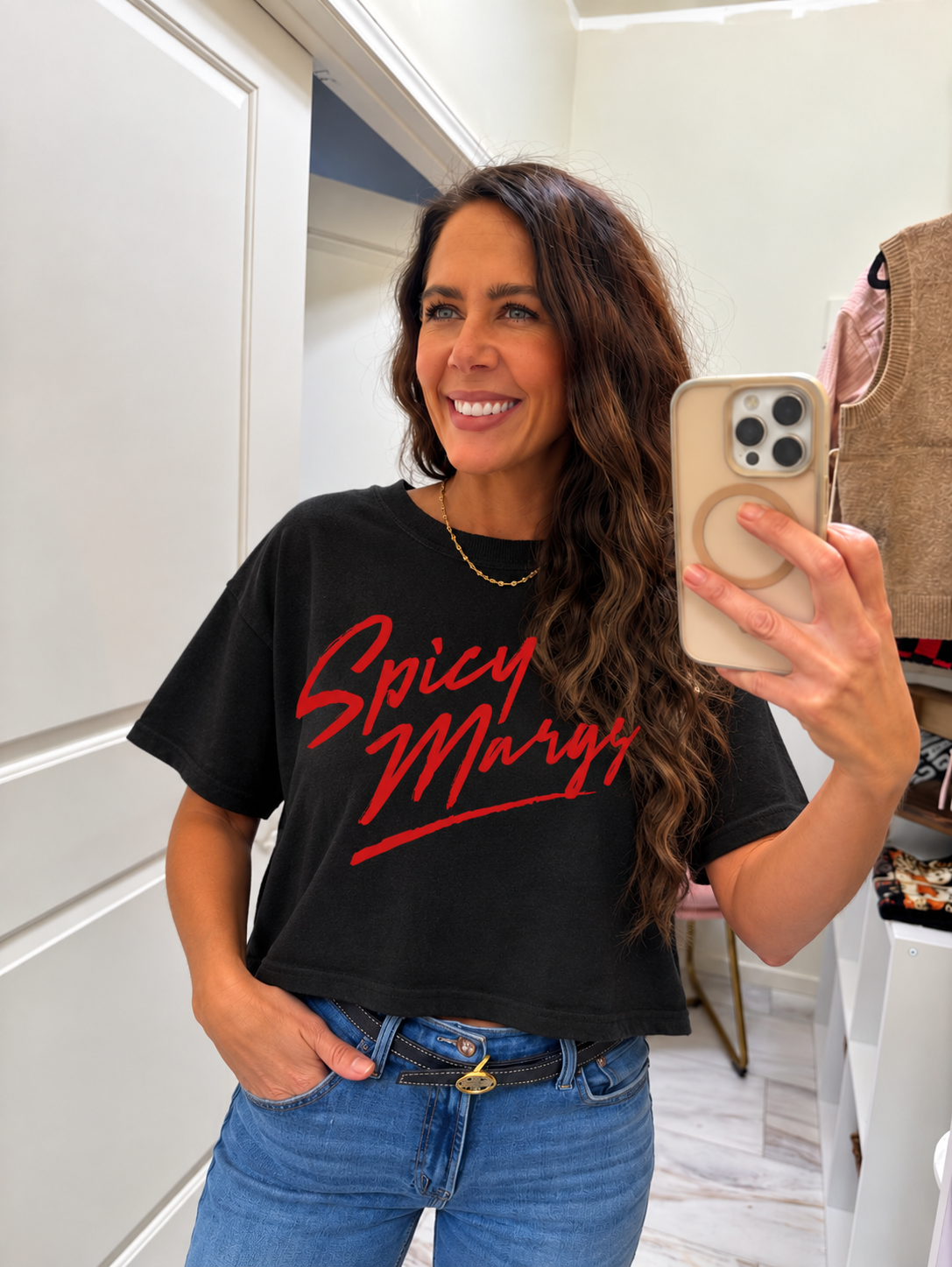 🌶️ Spicy Margs Oversized Boxy Crop Top